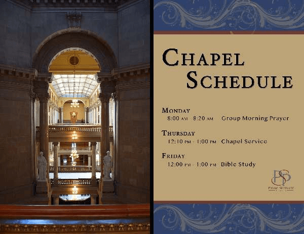 Chapel Schedule
