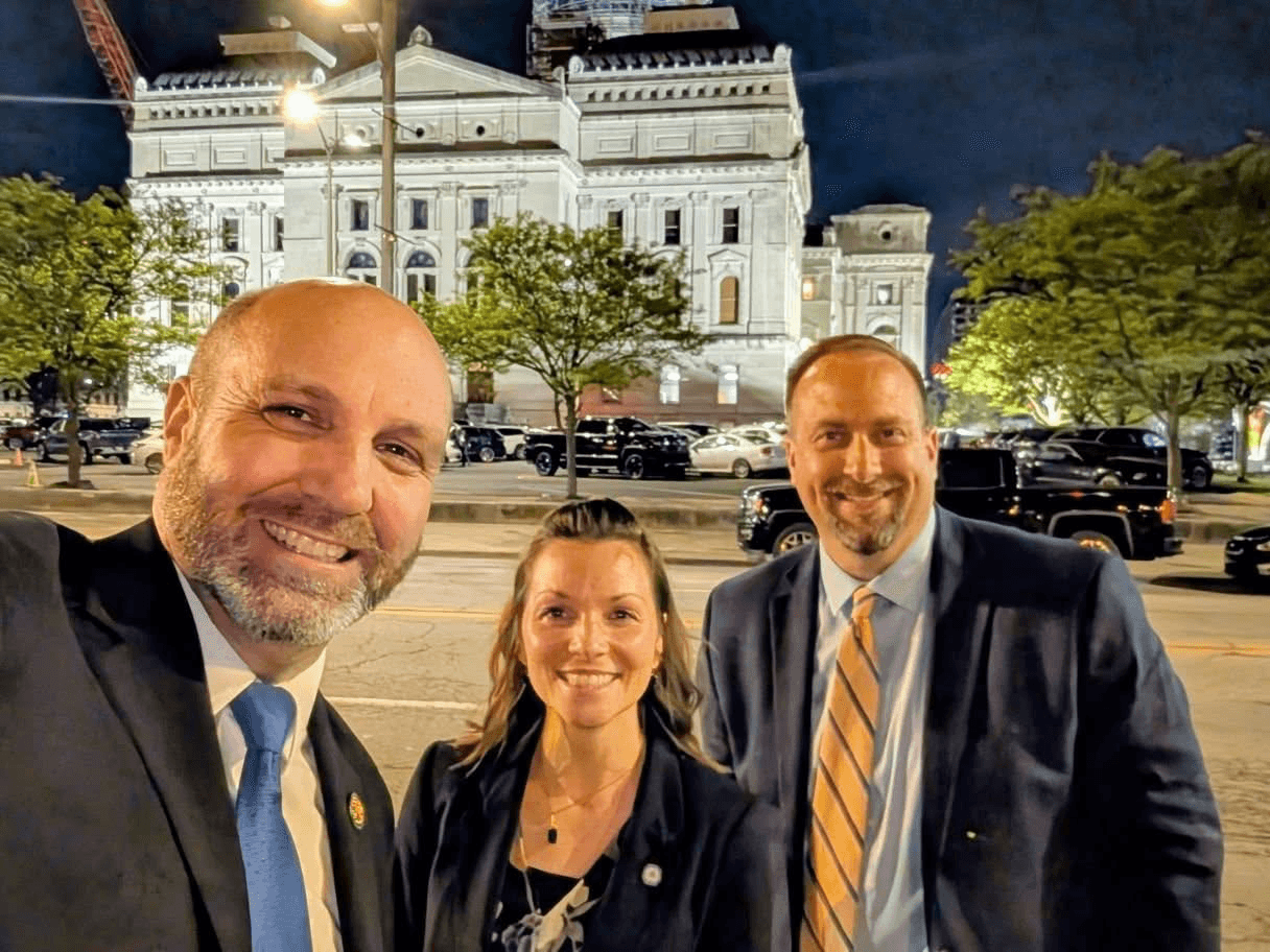 After nearly 20 hours at the Statehouse, Matt, Jessica, & Tim celebrated the fall of the gavel, closing out the 2025 legislative session, "sine die," around 2 AM.