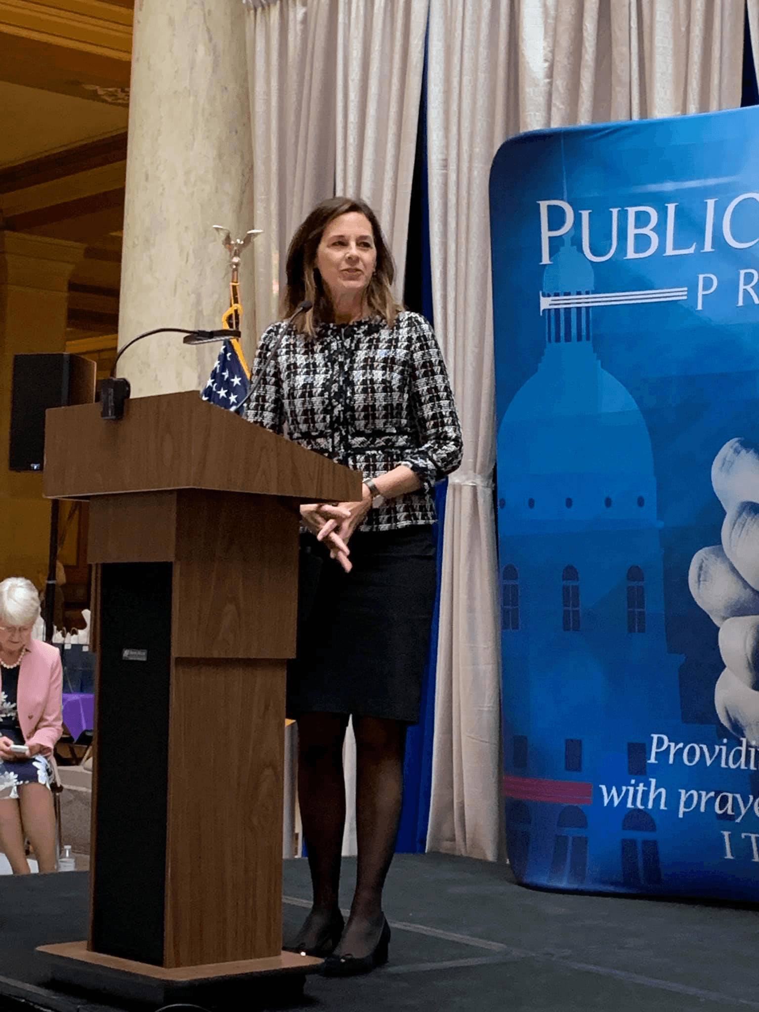 A guest speaker at the 2018 Women's Statehouse Day
