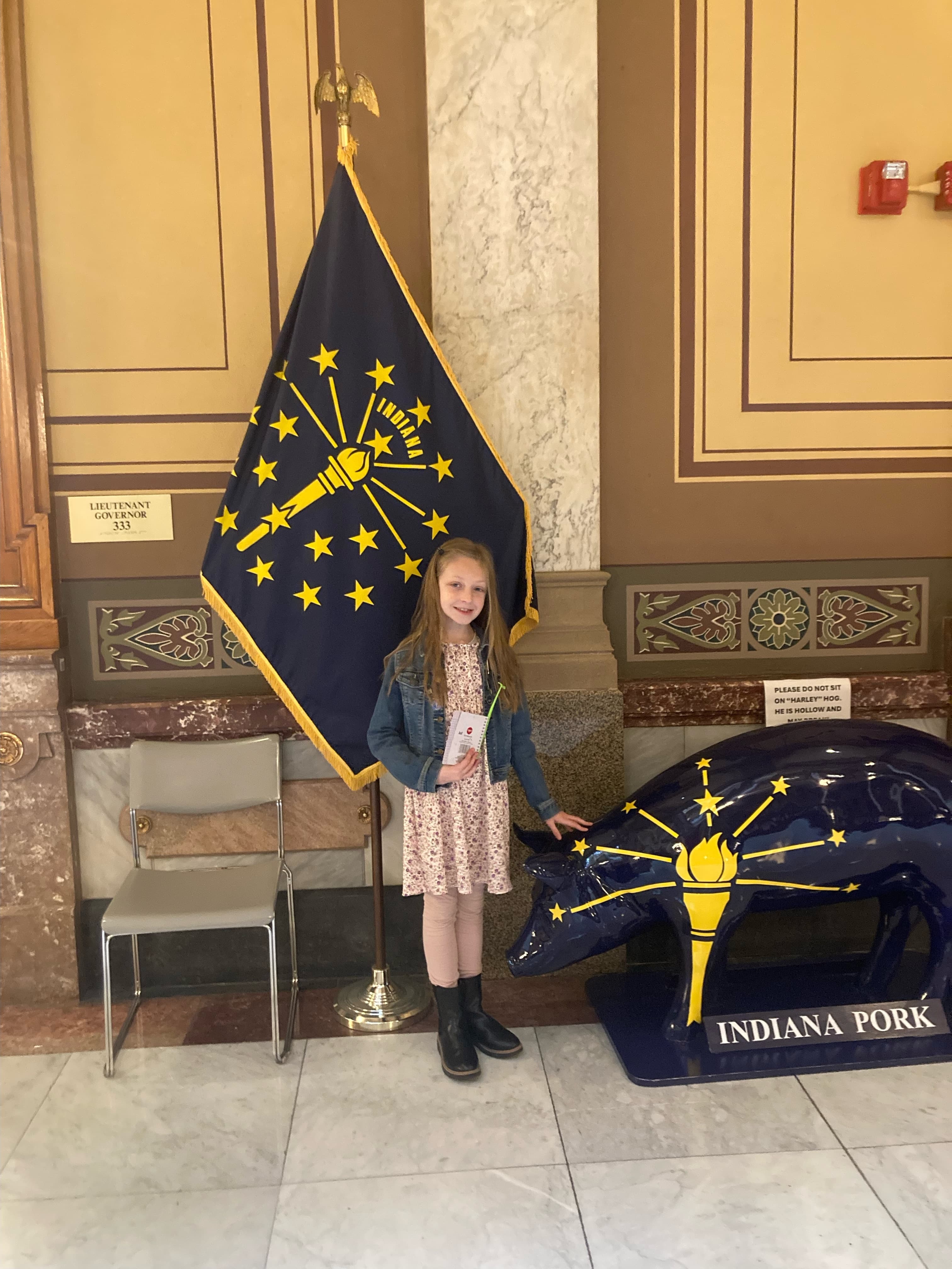 "Senator" Afton Luckhaupt on her Grand Tour of the Statehouse