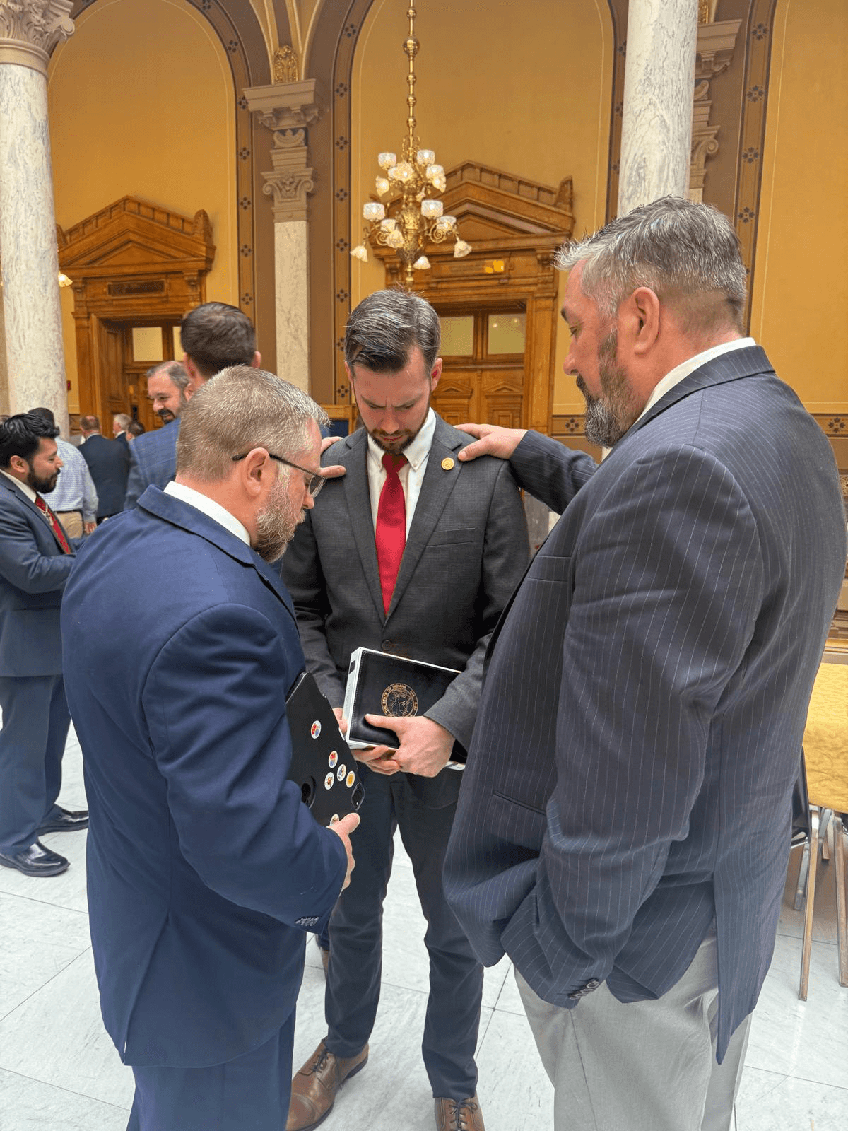 Bible Presentations to Rep. Ethan Lawson