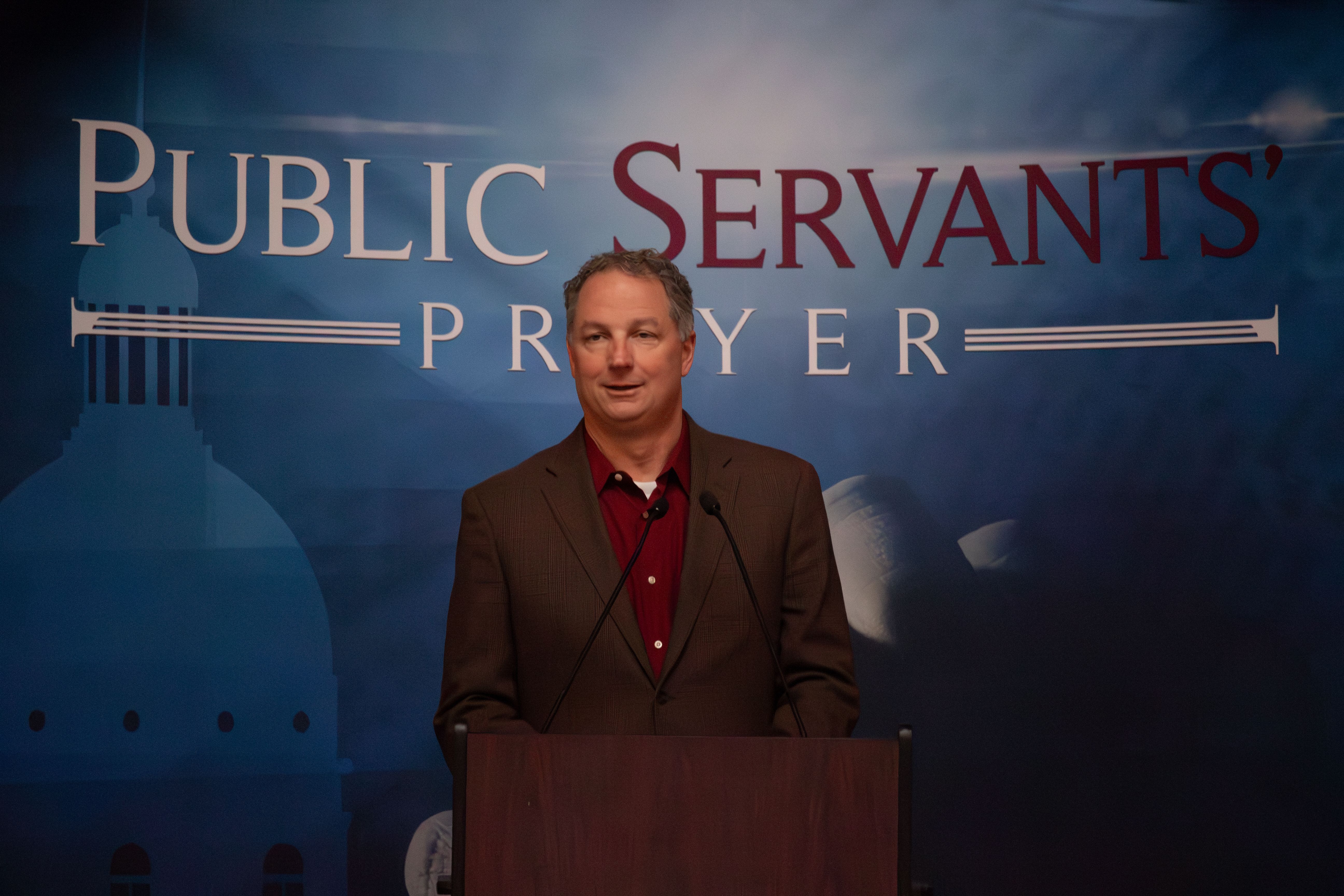 Speaker of the House Todd Huston Speaking to the students on Christian School Day