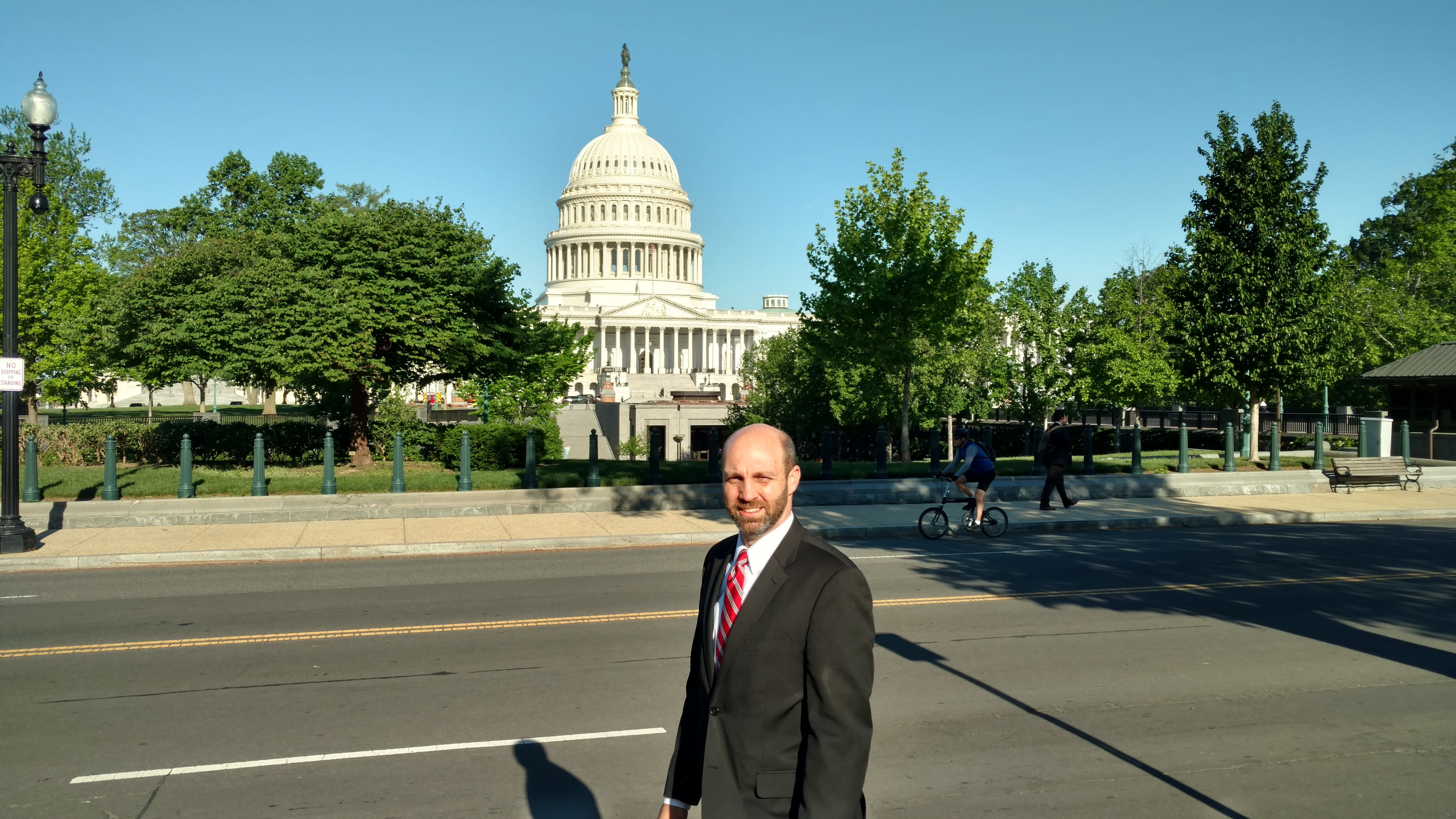 Matt in front of the capitol