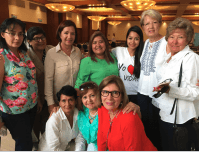 Group of ladies with Pam at Parlamento & Fe Global Conference