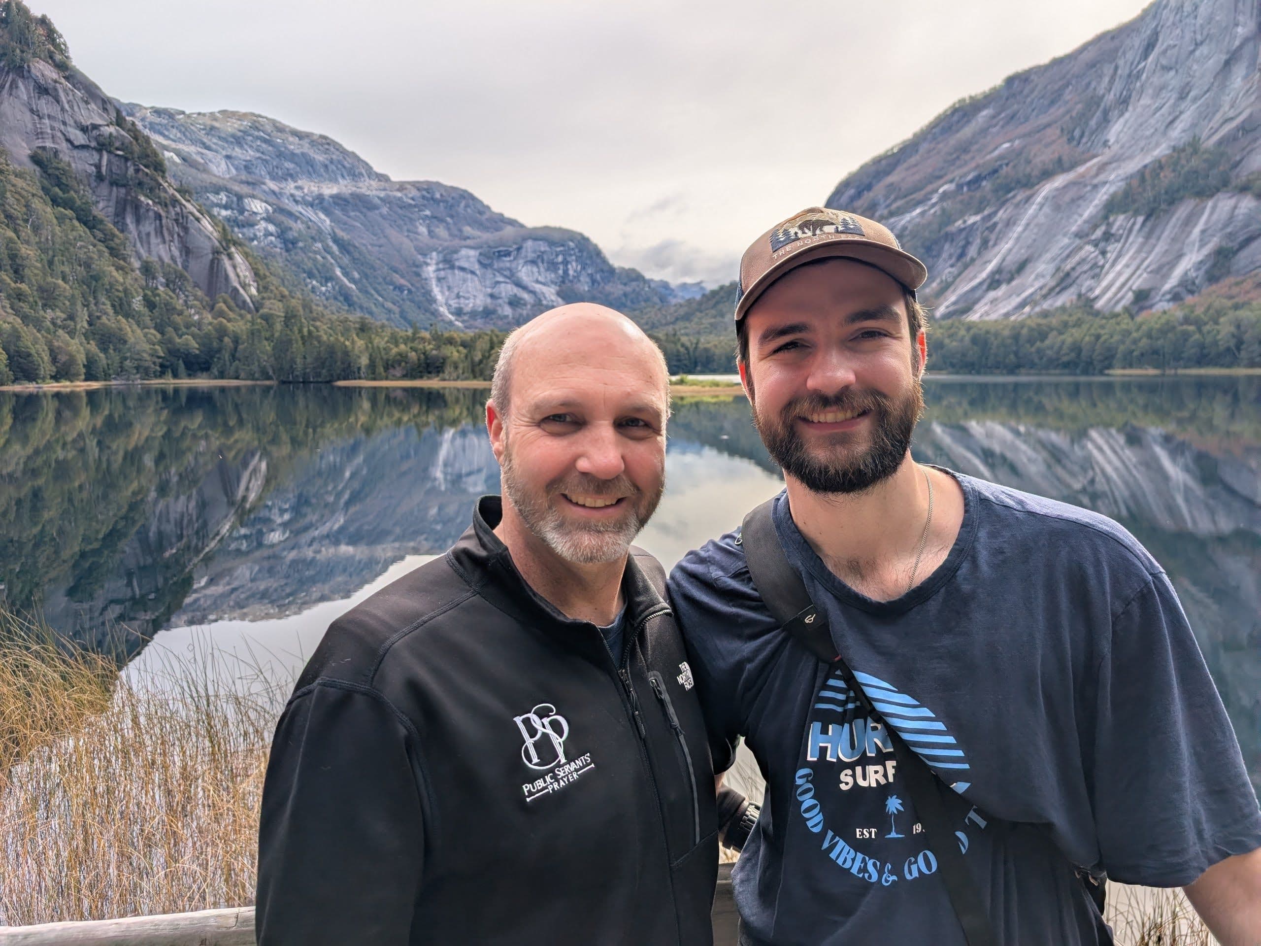 Matt and Micah enjoying Patagonia