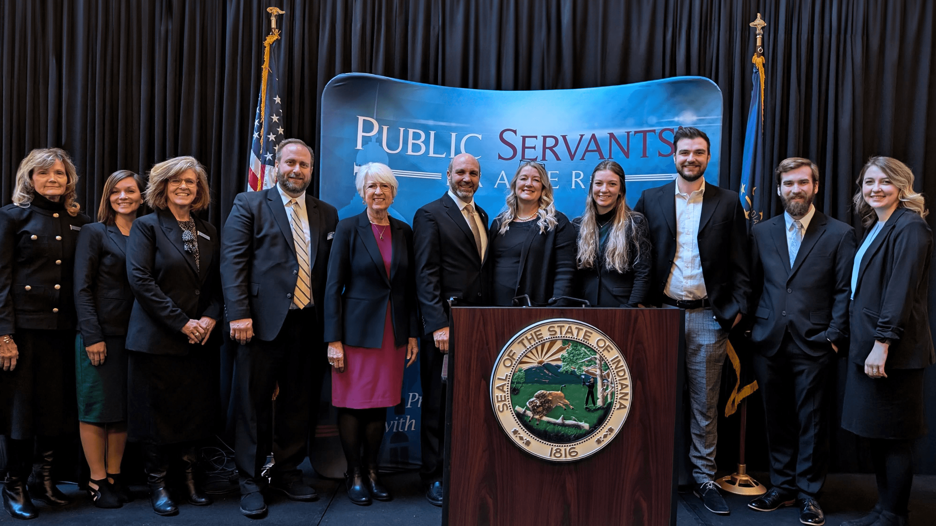The Public Servants' Prayer Team - Anita, Tim, Pam, Matt, Miriam, Emma, Micah, Trey, and Sarah