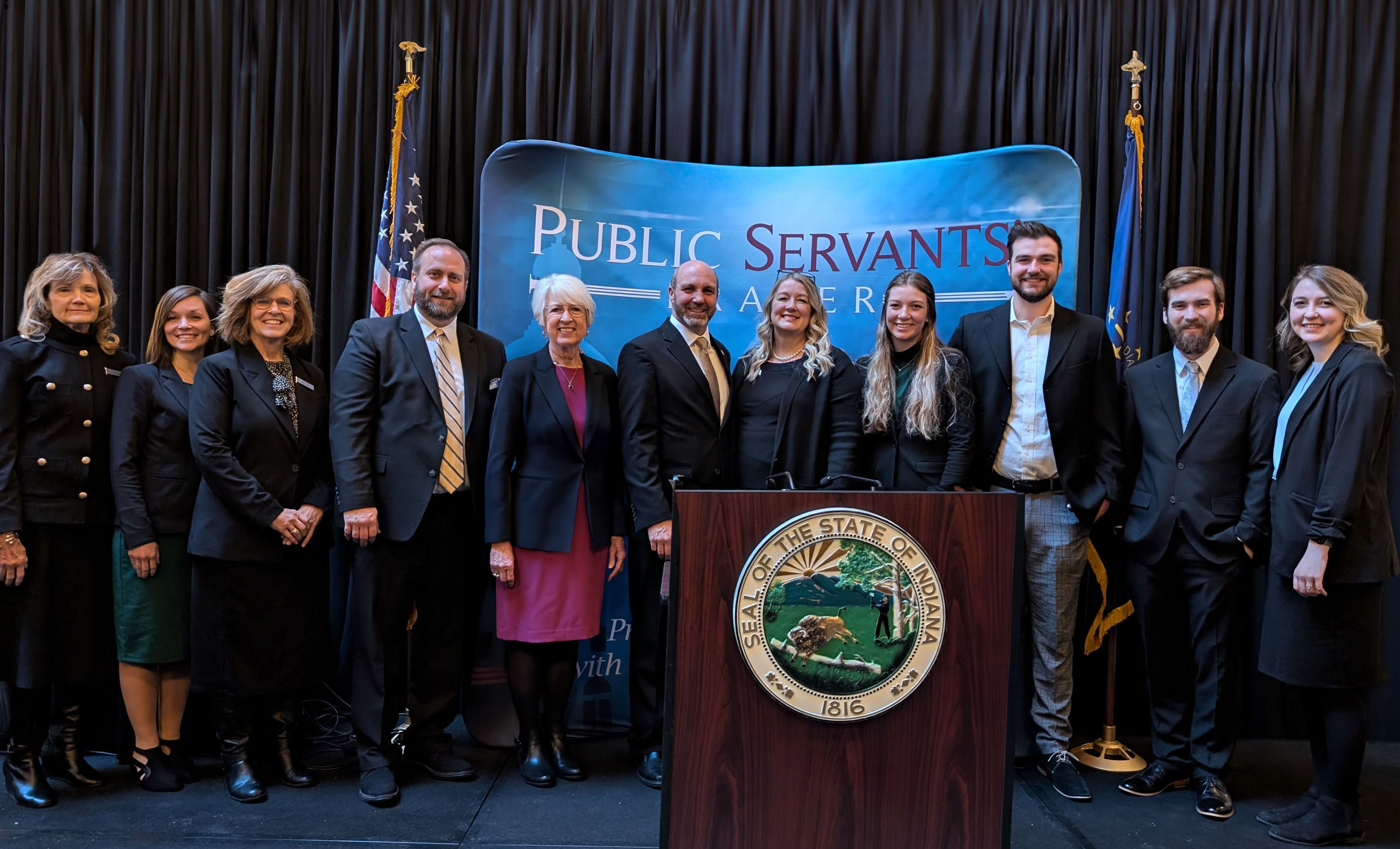 The Public Servants' Prayer Team - Anita, Tim, Pam, Matt, Miriam, Emma, Micah, Trey, and Sarah