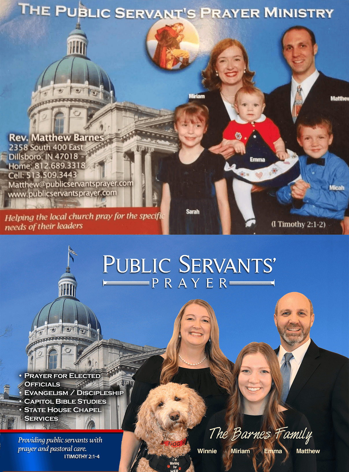 Prayer Card Old and New