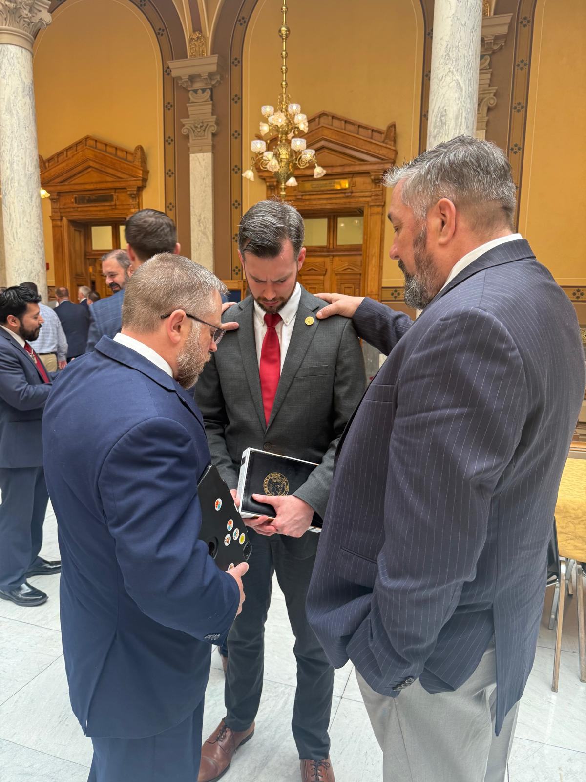 Bible Presentations to Rep. Ethan Lawson