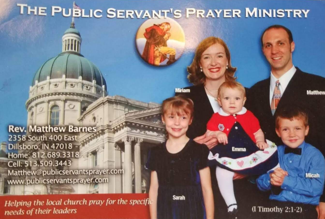 First Prayer Card