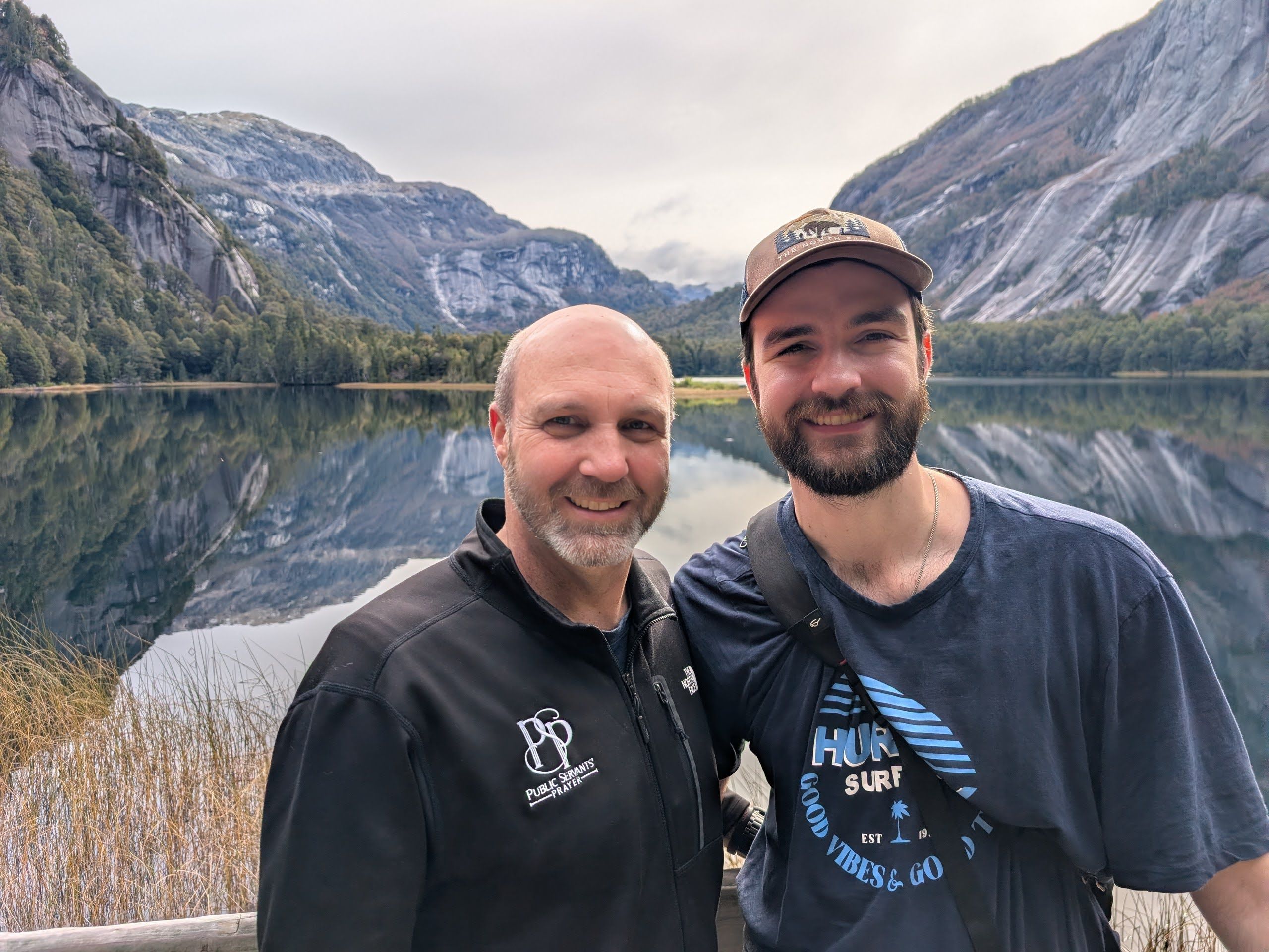 Matt and Micah enjoying Patagonia